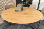 Kulatý jídelní stůl HELIX 120 CM dubová dýha