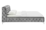 Postel MODERN BAROCCO 180x200 CM šedá samet Postel MODERN BAROCCO 180x200 CM šedá samet