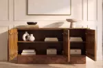 Komoda ARCADIA 3D 160 CM medová masiv mango