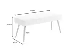 Lavice BOUTIQUE 100 CM béžová manšestr Lavice BOUTIQUE 100 CM béžová manšestr