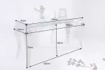 Konzolový stolek MODERN BAROCCO 140 CM bílý Konzolový stolek MODERN BAROCCO 140 CM bílý