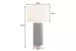 Stolní lampa ELEGANCIA 70 CM bílá/černá keramika Stolní lampa ELEGANCIA 70 CM bílá/černá keramika
