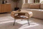 Konferenční stolek SPIN 70 CM krémový masiv mango Konferenční stolek SPIN 70 CM krémový masiv mango