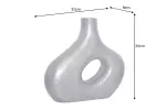 Váza RING 30 CM tmavě šedá Váza RING 30 CM tmavě šedá