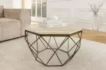 Konferenční stolek DIAMOND 70 CM béžová/mosaz Konferenční stolek DIAMOND 70 CM béžová/mosaz