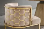 Jídelní židle ELEGANCE béžová/zlatá samet Jídelní židle ELEGANCE béžová/zlatá samet