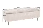 Pokojová lavice s ÚP EN VOQUE 120 CM béžová samet