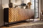 Komoda SHADES 3D 180 CM vícebarevná masiv mango