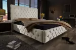 Postel PARIS CHESTERFIELD 180×200 CM béžová lněný potah Postel PARIS CHESTERFIELD 180×200 CM béžová lněný potah