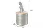 Dóza PANTHER 20 CM zlatá masiv mango Dóza PANTHER 20 CM zlatá masiv mango
