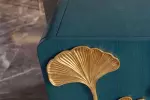 Komoda GINKGO 3D 160 CM tyrkysová/zlatá masiv mango Komoda GINKGO 3D 160 CM tyrkysová/zlatá masiv mango