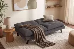 Rozkládací pohovka COCOONING 190 CM šedá manšetr Rozkládací pohovka COCOONING 190 CM šedá manšetr
