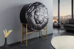 Vysoká komoda LION 140 CM černá masiv mango Vysoká komoda LION 140 CM černá masiv mango