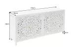 Komoda MARRAKECH 170 CM bílá masiv mango Komoda MARRAKECH 170 CM bílá masiv mango