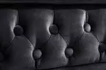 Pohovka CHESTERFIELD 3M 205 CM černá samet Pohovka CHESTERFIELD 3M 205 CM černá samet