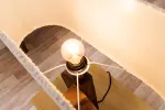 Stolní lampa LOVERS 60 CM masiv saman/colin bouclé Stolní lampa LOVERS 60 CM masiv saman/colin bouclé