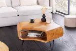 Konferenční stolek SPIN 90 CM masiv akácie honey Konferenční stolek SPIN 90 CM masiv akácie honey