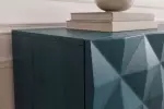 Komoda VULCANO 3D 180 CM tyrkysová/zlatá masiv mango Komoda VULCANO 3D 180 CM tyrkysová/zlatá masiv mango
