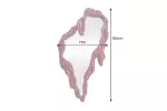 Nástěnné zrcadlo FLUIDUM 150 CM červené Nástěnné zrcadlo FLUIDUM 150 CM červené