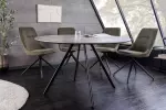 Kulatý jídelní stůl ATELIER 100 CM šedá/černá melaminová dýha Kulatý jídelní stůl ATELIER 100 CM šedá/černá melaminová dýha
