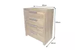 Komoda PURE 100 CM masiv sheesham Komoda PURE 100 CM masiv sheesham