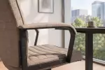 Kancelářská židle LAZIO II taupe samet Kancelářská židle LAZIO II taupe samet