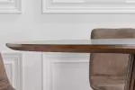 Kulatý jídelní stůl VALHALLA BROWN 140 CM dubová dýha Kulatý jídelní stůl VALHALLA BROWN 140 CM dubová dýha