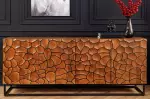 Komoda VULCANO MOSAIK 177 CM masiv mango - hnědá/černá Komoda VULCANO MOSAIK 177 CM masiv mango - hnědá/černá
