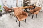 2SET jídelní židle TURIN vintage světle hnědá mikrovlákno 2SET jídelní židle TURIN vintage světle hnědá mikrovlákno