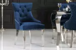 2SET zámecká židle CASTLE S RUKOJETÍ královsky modrá samet 2SET zámecká židle CASTLE S RUKOJETÍ královsky modrá samet