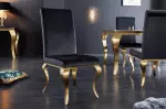 2SET židle MODERN BAROCCO GOLD černá samet 2SET židle MODERN BAROCCO GOLD černá samet