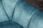 2SET jídelní židle PAPILLON tmavě modrá samet otočná 2SET jídelní židle PAPILLON tmavě modrá samet otočná