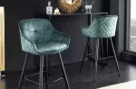 2SET barová židle EUPHORIA 100 CM petrolejová samet 2SET barová židle EUPHORIA 100 CM petrolejová samet