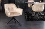 2SET jídelní židle LOFT II šampaňská samet otočná 2SET jídelní židle LOFT II šampaňská samet otočná