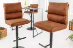 2SET barová židle COMFORT antik hnědá mikrovlákno 2SET barová židle COMFORT antik hnědá mikrovlákno