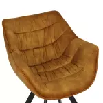 2SET židlo-křeslo DUTCH COMFORT tmavě žlutá samet 2SET židlo-křeslo DUTCH COMFORT tmavě žlutá samet