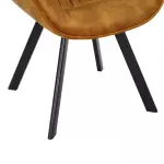2SET židlo-křeslo DUTCH COMFORT tmavě žlutá samet 2SET židlo-křeslo DUTCH COMFORT tmavě žlutá samet