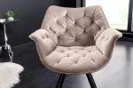 2SET židlo-křeslo DUTCH COMFORT II šampaňské greige samet otočné 2SET židlo-křeslo DUTCH COMFORT II šampaňské greige samet otočné