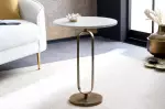 Odkládací stolek ELEGANCE 60 CM zlatý mramor-bílý Odkládací stolek ELEGANCE 60 CM zlatý mramor-bílý
