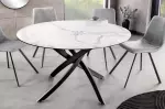 Kulatý jídelní stůl ALPINE WHITE 120 CM keramika Kulatý jídelní stůl ALPINE WHITE 120 CM keramika