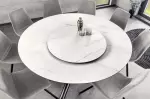 Kulatý jídelní stůl SPIN WHITE 150 CM keramika otočný Kulatý jídelní stůl SPIN WHITE 150 CM keramika otočný