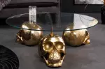 Konferenční stolek SKULL 90 CM zlatý Konferenční stolek SKULL 90 CM zlatý