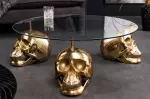 Konferenční stolek SKULL 90 CM zlatý Konferenční stolek SKULL 90 CM zlatý