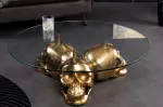 Konferenční stolek SKULL 90 CM zlatý Konferenční stolek SKULL 90 CM zlatý