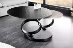 Konferenční stolek DANCING RINGS BLACK otočný Konferenční stolek DANCING RINGS BLACK otočný