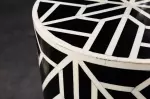 Odkládací stolek BONE INLAY 45 CM černá přírodní Odkládací stolek BONE INLAY 45 CM černá přírodní