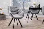 2SET židlo-křeslo DUTCH COMFORT tmavě šedé samet 2SET židlo-křeslo DUTCH COMFORT tmavě šedé samet