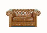 Pohovka Chesterfield Classic 2 kůže koňak Pohovka Chesterfield Classic 2 kůže koňak