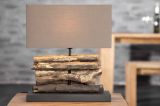 Stolní lampa PERIFERE BROWN 40 CM naplavené dříví Stolní lampa PERIFERE BROWN 40 CM naplavené dříví