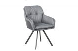 Jídelní židle LOUNGER šedá otočná Jídelní židle LOUNGER šedá otočná